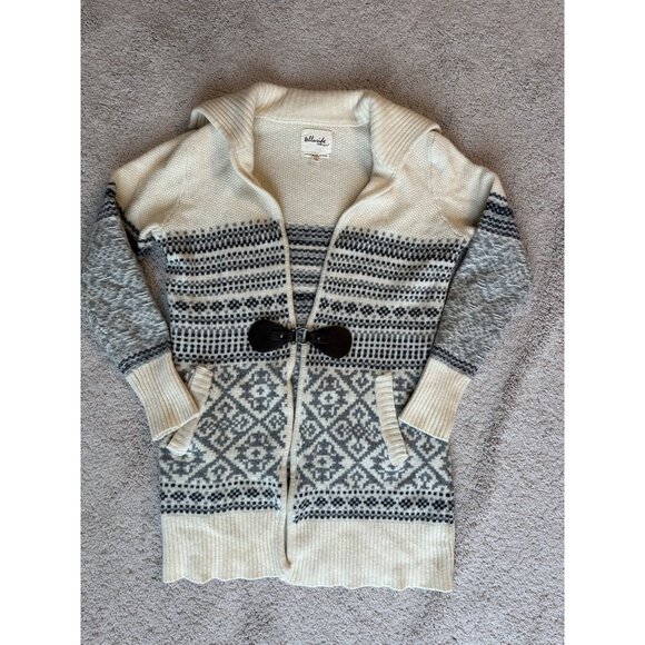 Telluride Clothing Womens Med Lambswool Blend Nordic Cardigan Sweater W/ Buckle - Picture 12 of 14